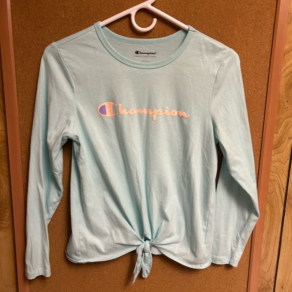 Champion Light Blue Long Sleeve Top